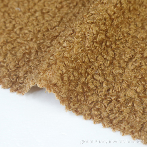 Fleece Fabric 100% Polyester Knitting Boucle Fabric For Garment Manufactory